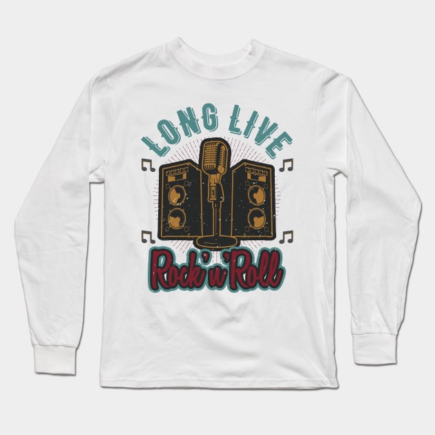 long live rock n roll Long Sleeve T-Shirt by Print On Demand✅